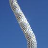 Vintage clear baguettes and vintage Ivory crystals are surrounded by clear crystal mesh
