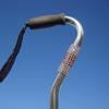 Offset style cane with rows of multi-color mesh between rows of clear mesh for lots of color and sparkle