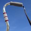 Birthstone Cane for January in Swarovski clear crystal mesh with Garnet Swarovski crystals.  Select your birth month.